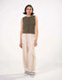 RIBBED BUTTON UP TANK TOP
